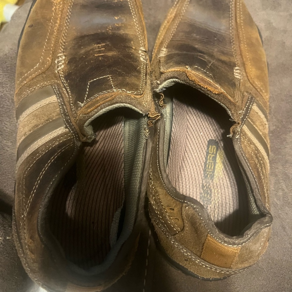 Skechers Men's Brown Slip-On Loafers - Picture 4 of 5